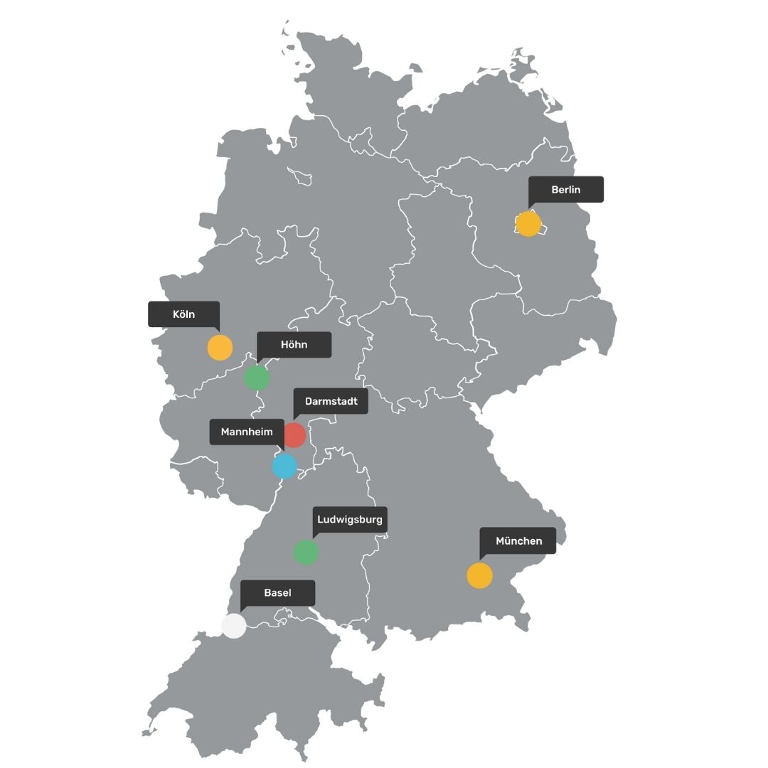 BAYOOTEC-UnserBAYOOTEC – Unsere Standorte in Deutschland und der Schweize-Standorte-in-Deutschland-und-der-Schweiz BAYOOTEC - Unsere Standorte in Deutschland und der Schweiz